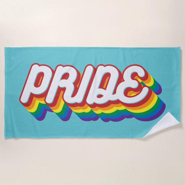 Pride | 70's Style Beach Towel (Front)