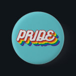 Pride | 70's Style Button<br><div class="desc">This esign features the word pride in a colorful rainbow 70's style font.</div>
