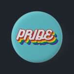 Pride | 70's Style Button<br><div class="desc">This esign features the word pride in a colorful rainbow 70's style font.</div>