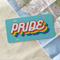 Pride | 70's Style License Plate