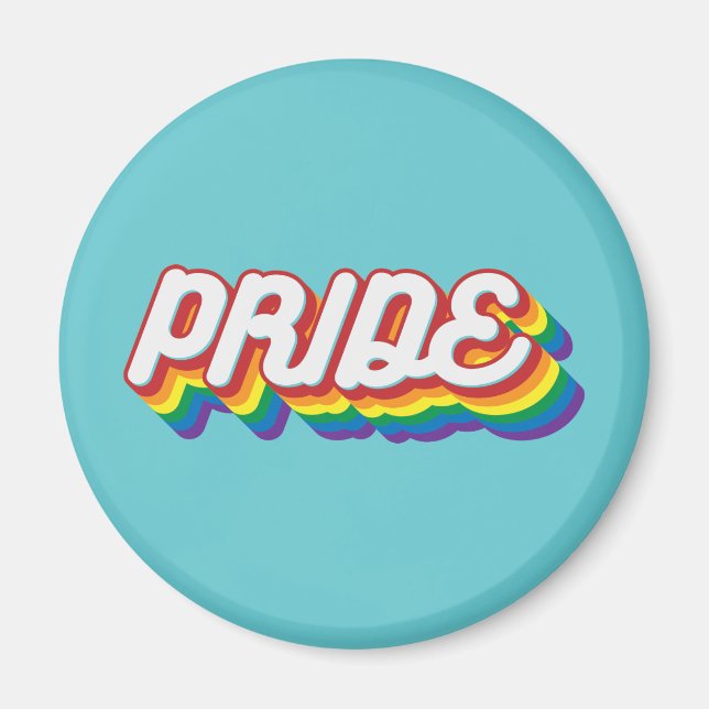 Pride | 70's Style Magnet (Front)
