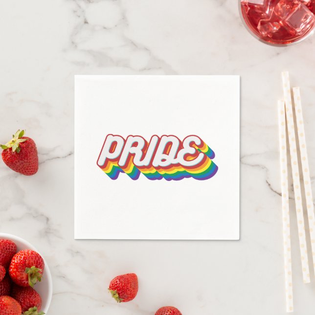 Pride | 70's Style Napkins (Insitu)
