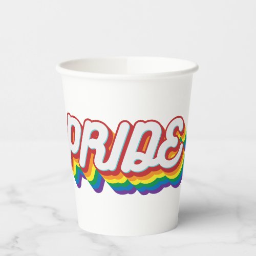 Pride  70s Style Paper Cups