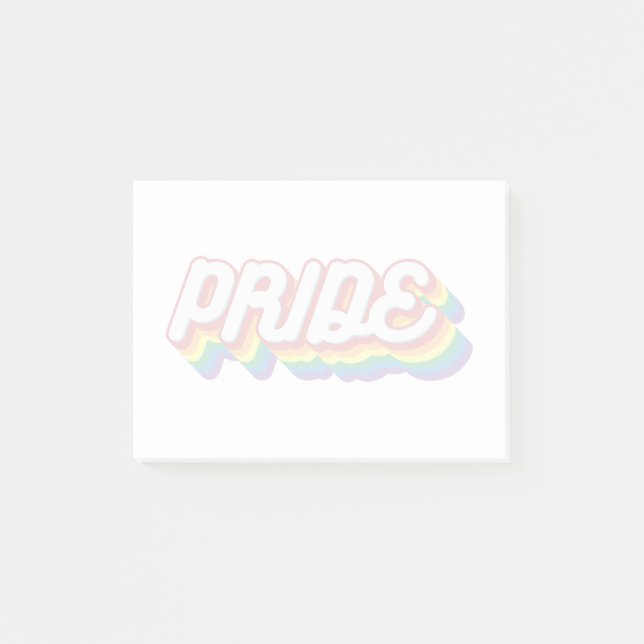 Pride | 70's Style Post-it Notes (Front)