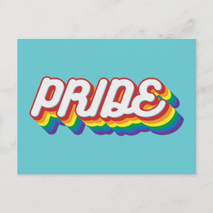 Pride 70's Style Postcard