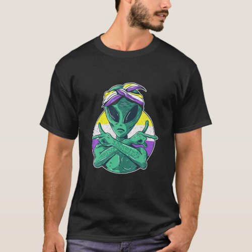 Pride Alien LGBTQ Enby Non_Binary T_Shirt