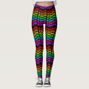 Pride All Day Rainbow Colors LGBTQ+ Leggings