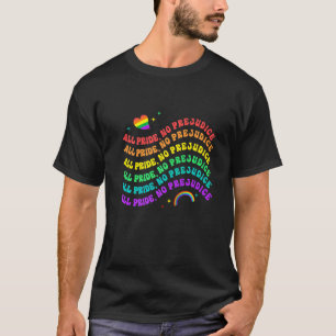 Pride  All Pride No Prejudice Retro T-Shirt