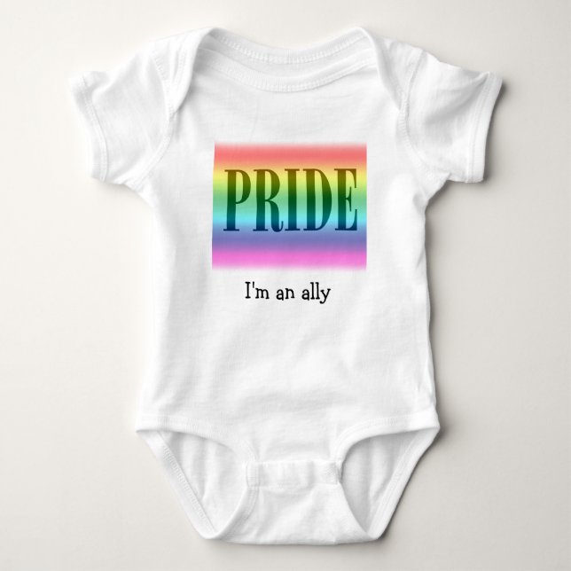 Pride Ally Baby Baby Bodysuit (Front)