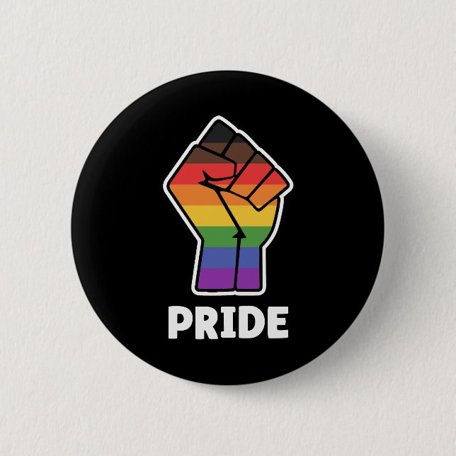 Pride Alternative Pride Fist Design for Equality Button (Front)