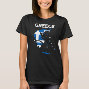 Pride And Heritage Patriotic Greek Roots Greece Fl T-Shirt