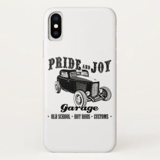 Pride and Joy Hot Rod Garage. iPhone X Case
