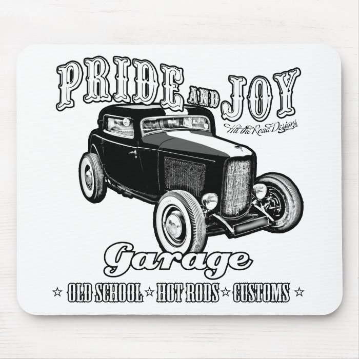 Pride and Joy Hot Rod Garage Mouse Pads