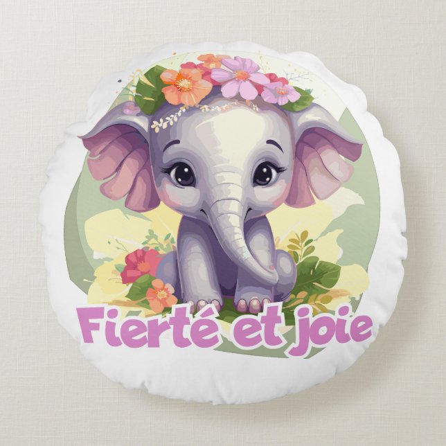 Pride and joy round pillow (Front)