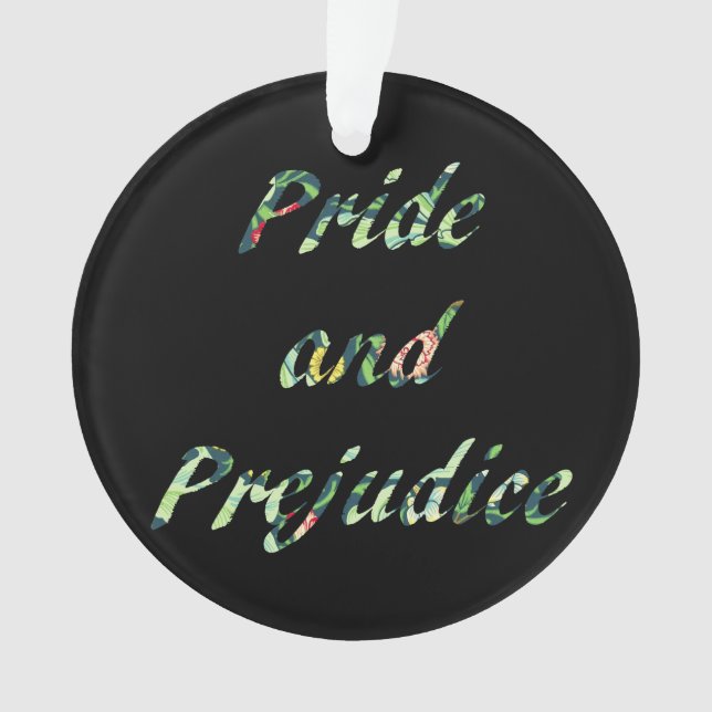 Pride and Prejudice and Persuasion double-sided Ornament (Front)