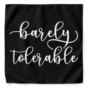 Pride And Prejudice - Barely Tolerable I Bandana