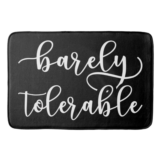 Pride And Prejudice - Barely Tolerable I Bath Mat (Front)