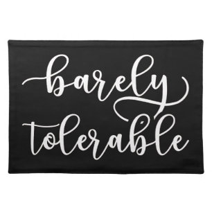 Pride And Prejudice - Barely Tolerable I Cloth Placemat