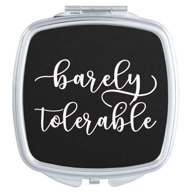 Pride And Prejudice - Barely Tolerable I Compact Mirror (Front)
