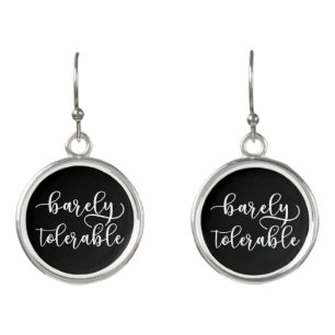 Pride And Prejudice - Barely Tolerable I Earrings
