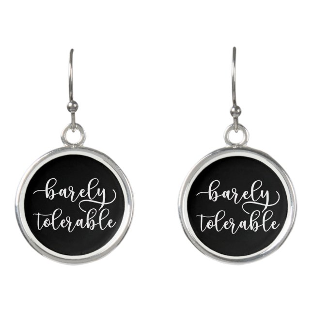 Pride And Prejudice - Barely Tolerable I Earrings (Front)