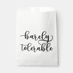Pride And Prejudice - Barely Tolerable I Favor Bag