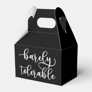 Pride And Prejudice - Barely Tolerable I Favor Boxes