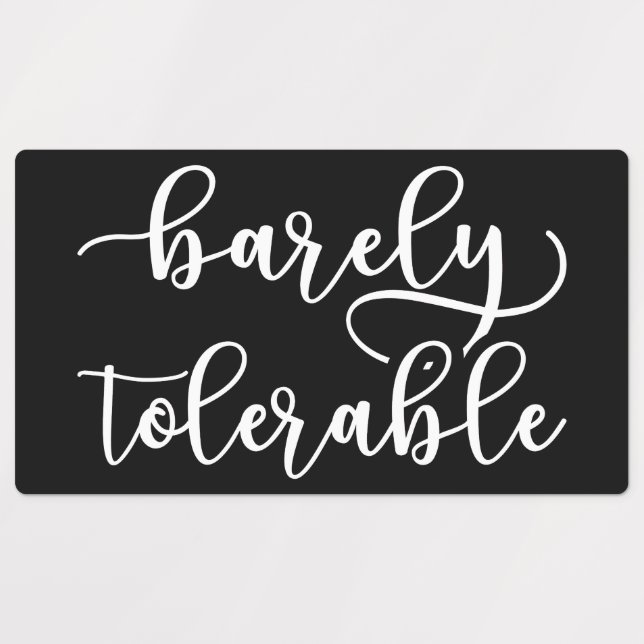 Pride And Prejudice - Barely Tolerable I Kids' Labels (Design 1)