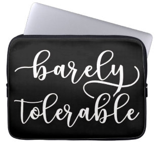 Pride And Prejudice - Barely Tolerable I Laptop Sleeve