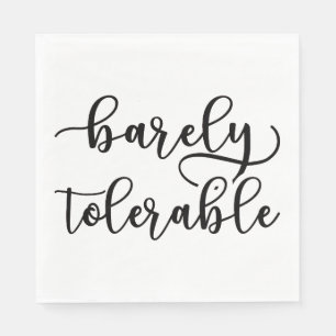 Pride And Prejudice - Barely Tolerable I Napkins