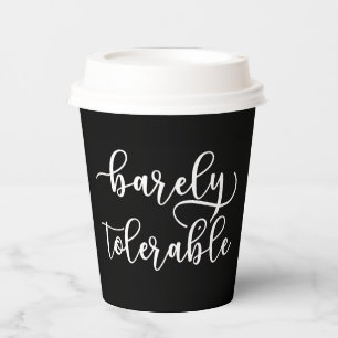 Pride And Prejudice - Barely Tolerable I Paper Cups