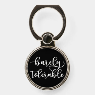 Pride And Prejudice - Barely Tolerable I Phone Ring Stand