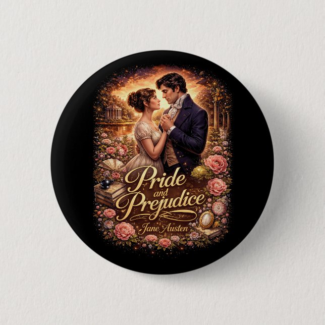 Pride and Prejudice Button (Front)