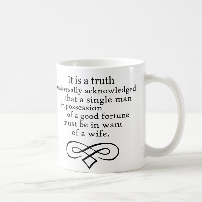 Pride and Prejudice Coffee Mug (Right)