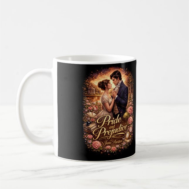 Pride and Prejudice Coffee Mug (Left)