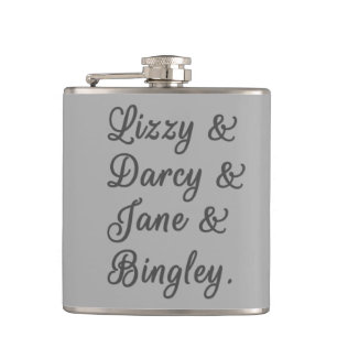 Pride and Prejudice Couples I Flask