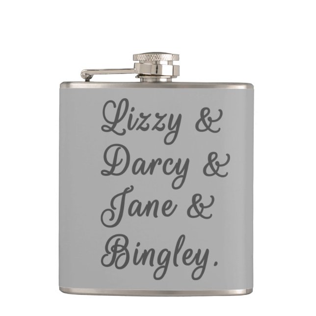 Pride and Prejudice Couples I Flask (Front)