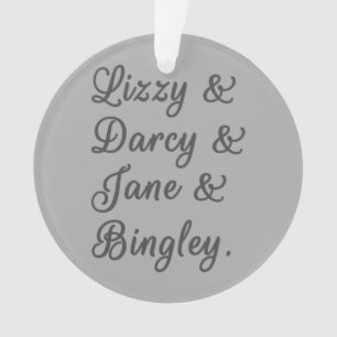 Pride and Prejudice Couples I Ornament