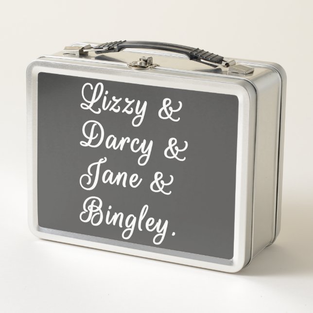 Pride and Prejudice Couples II Metal Lunch Box (Front)