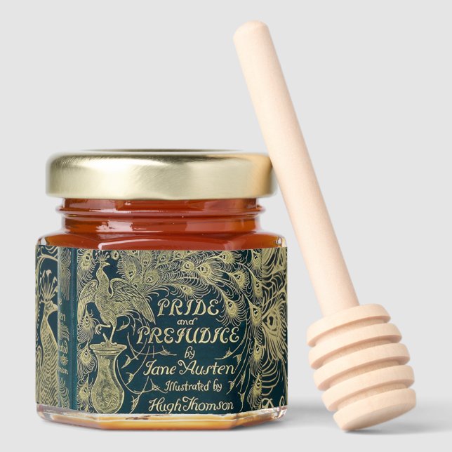 Pride and Prejudice  Honey Jar Favors (Front)