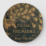 Pride And Prejudice Jane Austen (1894) Large Clock at Zazzle