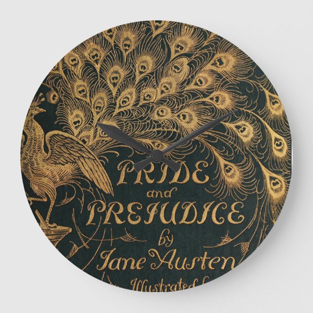 Pride and Prejudice Jane Austen (1894) Large Clock (Front)