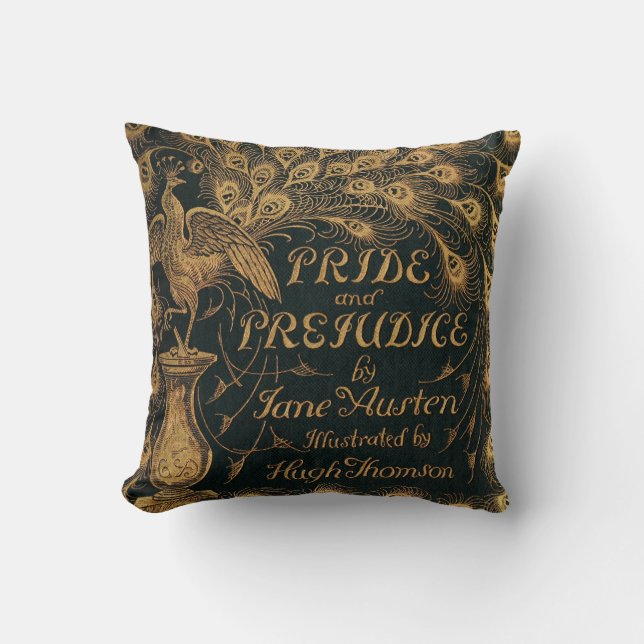 Pride and Prejudice Jane Austen (1894) Throw Pillow (Front)