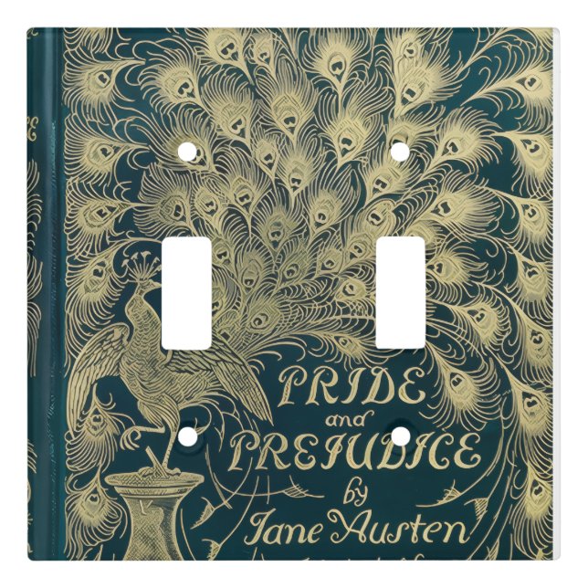 Pride and Prejudice Light Switch Cover (Front)