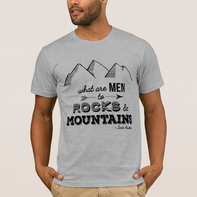 Pride and Prejudice "Mountains" Mens' Tee (Front)