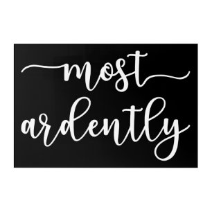 Pride And Prejudice Mr. Darcy - Most Ardently I Acrylic Print