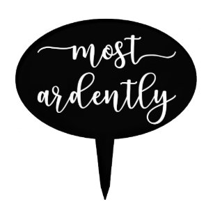 Pride And Prejudice Mr. Darcy - Most Ardently I Cake Topper