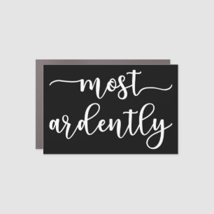 Pride And Prejudice Mr. Darcy - Most Ardently I Car Magnet