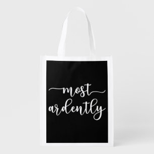 Pride And Prejudice Mr. Darcy - Most Ardently I Grocery Bag