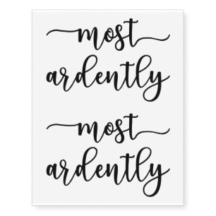 Pride And Prejudice Mr. Darcy - Most Ardently I Temporary Tattoos